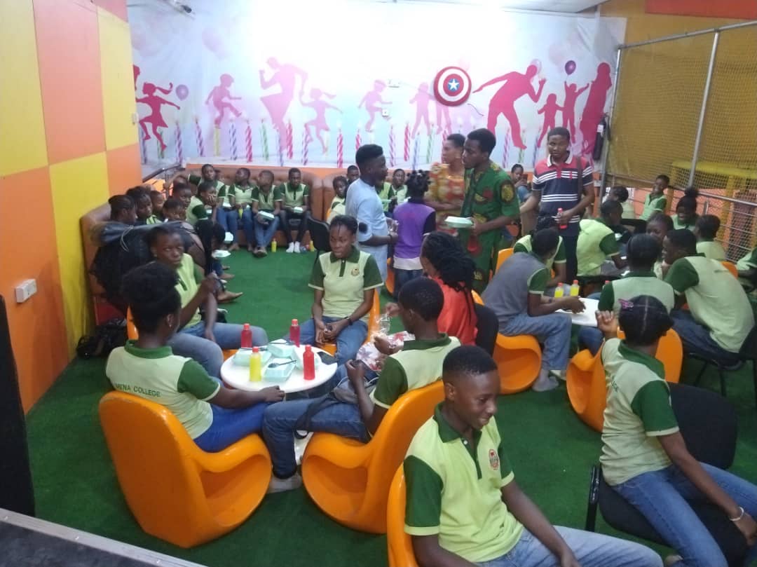 Mena College students at a celebration